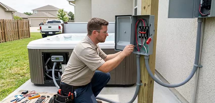 Outdoor Hot Tub Electrical Installation in Reynoldsburg